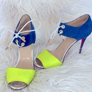 Christian Louboutin Mayerling 120 Sandals
Blue/Neon EU 38